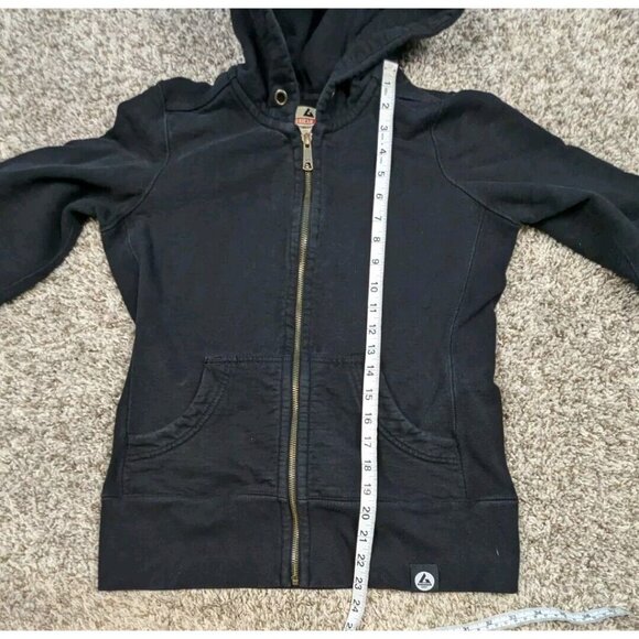 American Giant Classic Full Zip Heavyweight Hoodie Sweatshirt Womens Small Black - Picture 4 of 5